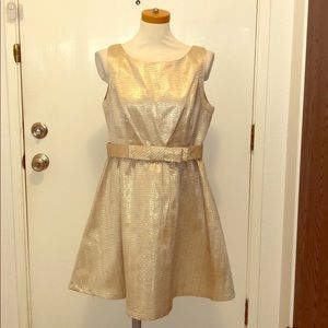 Gold dress by Lauren Conrad